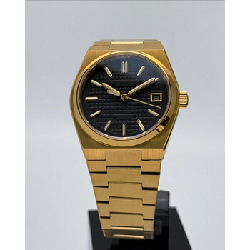 Custom Seiko Mod • No Logo Black Gold PRX  • 37mm